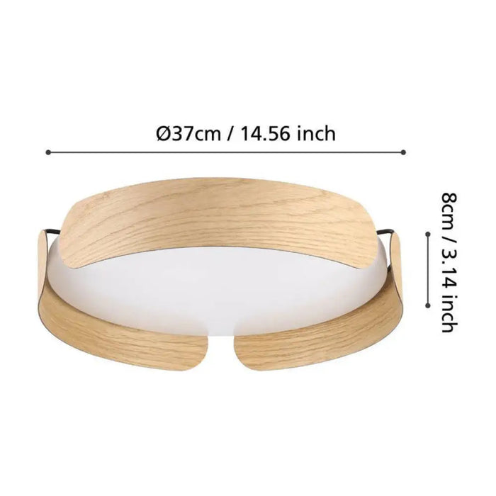 LED ПЛАФОН 24W 3000K 35CM ДЪБ EGLO VALCASOTTO