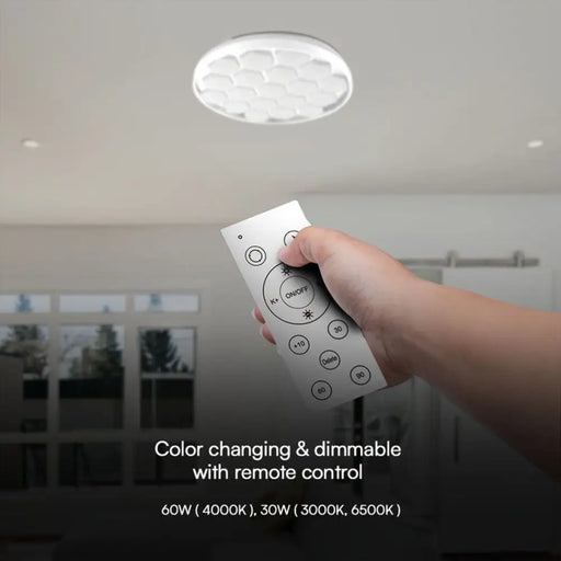 LED ПЛАФОН 30-60W 3000-6500K 49CM С ДИСТАНЦИОННО ДИМИРУЕМ