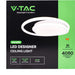 LED ПЛАФОН 38W 4000K ЧЕРЕН V-TAC