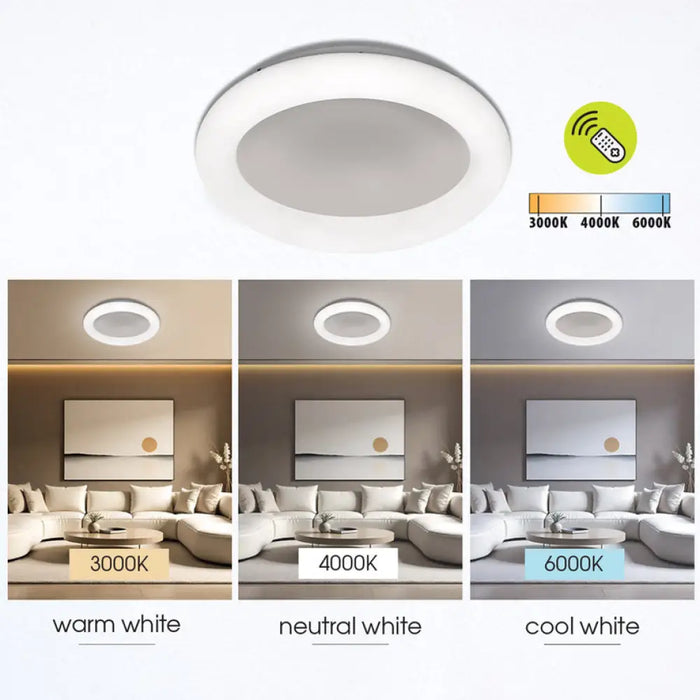 LED ПЛАФОН 45W 3000-6000K 4742LM 40CM БЯЛ ДУ VIVALUX CHELSEA