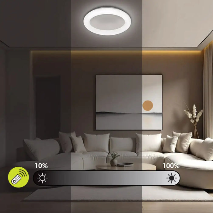 LED ПЛАФОН 45W 3000-6000K 4742LM 40CM БЯЛ ДУ VIVALUX CHELSEA