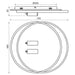 LED ПЛАФОН 86W 3000-6000K 5282LM БЯЛ/ЧЕРЕН ДУ VIVALUX ARAGON