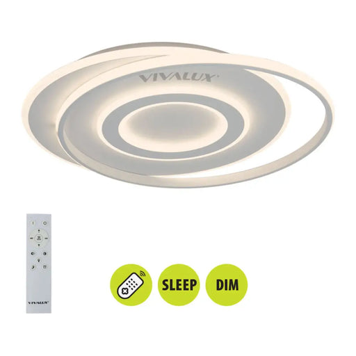 LED ПЛАФОН 88W 3000-6000K 5819LM БЯЛ ДУ VIVALUX TILDA