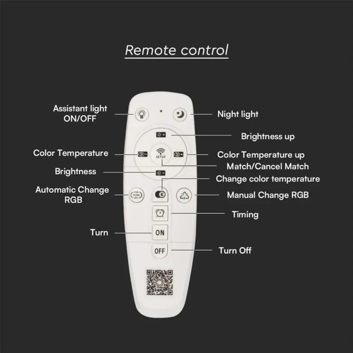 LED ПЛАФОН 95W 3000-6500K Ф50 ДИМИРУЕМ V-TAC