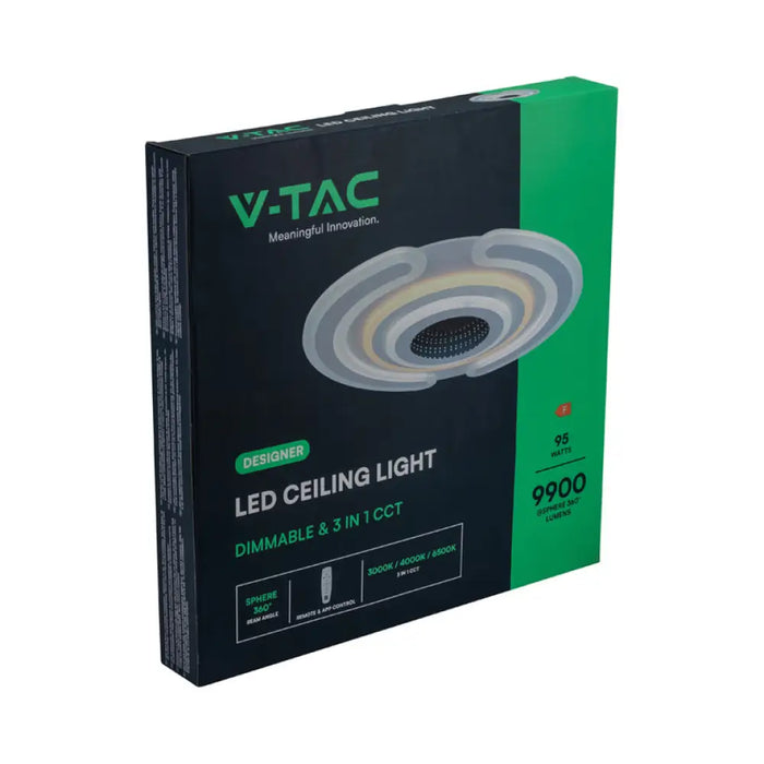 LED ПЛАФОН 95W 3000-6500K Ф50 ДИМИРУЕМ V-TAC