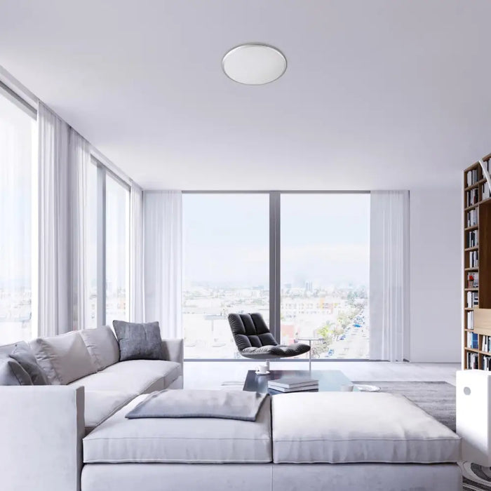 LED ПЛАФОН ENGON 24W 1620LM D38 СРЕБЪРЕН