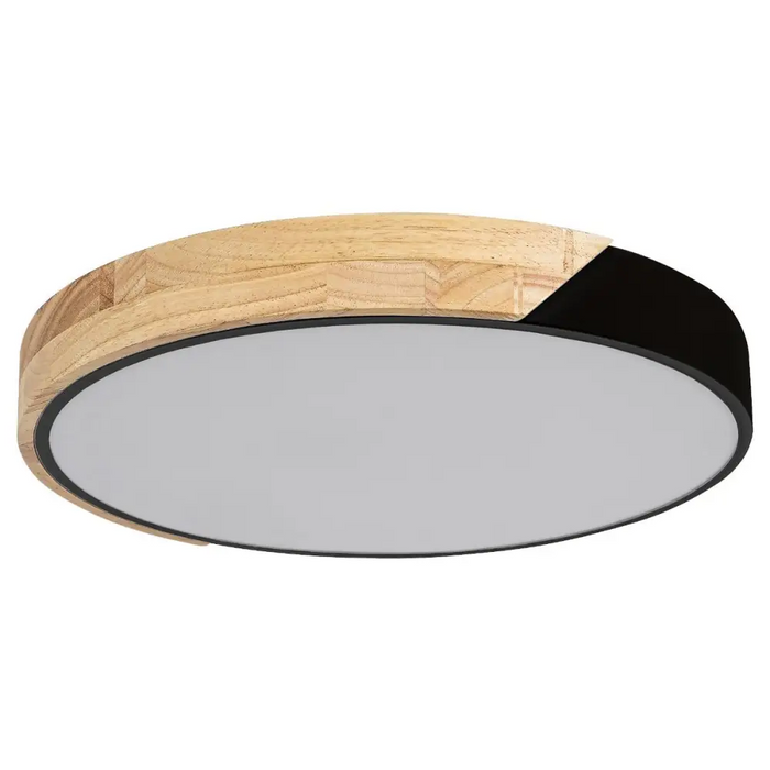 LED ПЛАФОН MAPLE 24W ЧЕРЕН/ДЪРВЕН