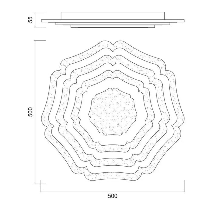 LED ПЛАФОН NORA 77W МУЛТИФУНКЦИОНАЛЕН