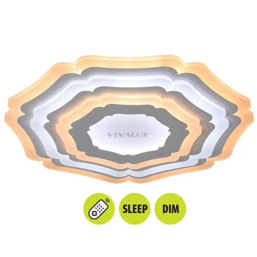 LED ПЛАФОН NORA 77W МУЛТИФУНКЦИОНАЛЕН