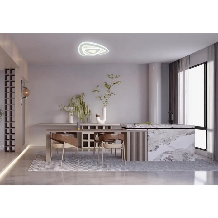 LED ПЛАФОН TURN БЯЛ 76W 220V 3000K 4000K
