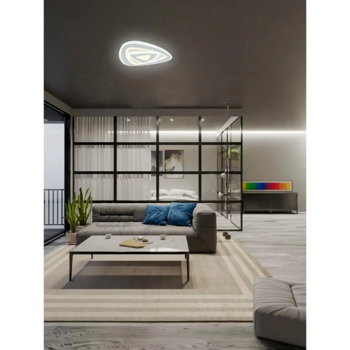 LED ПЛАФОН TURN БЯЛ 76W 220V 3000K 4000K