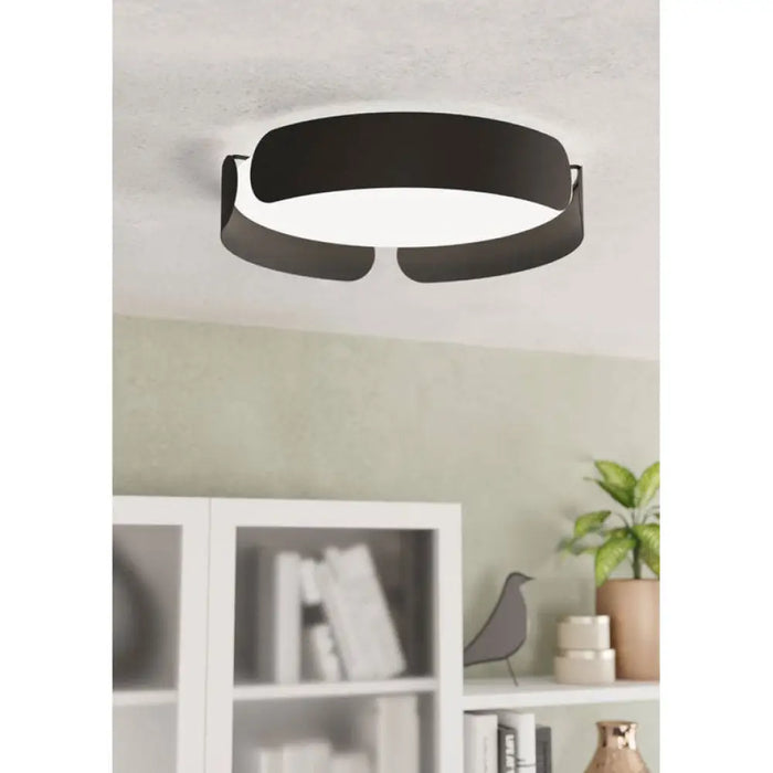 LED ПЛАФОН 24W 3000K 35CM ЧЕРЕН EGLO VALCASOTTO