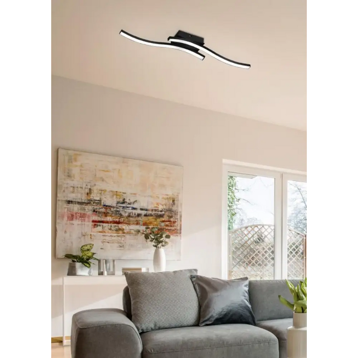 LED ПЛАФОН ROUTE 2X5W ЧЕРЕН