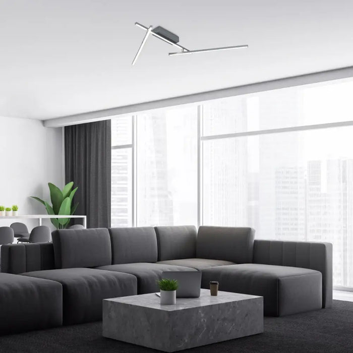 LED ПЛАФОН NEGAN 24W 1550LM СРЕБЪРЕН