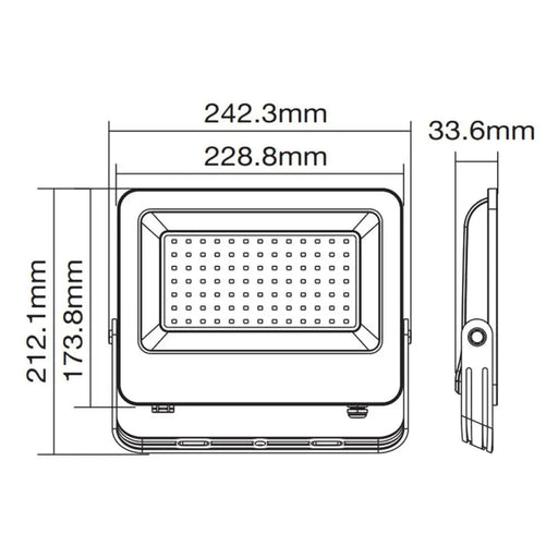 LED ПРОЖЕКТОР 100W 4000K IP65 VITO SAVA
