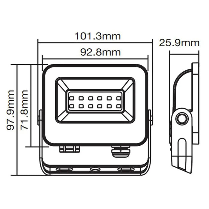 LED ПРОЖЕКТОР 10W 4000K IP65 VITO SAVA