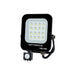 LED ПРОЖЕКТОР 10W 4500K 900LM IP65 СЪС СЕНЗОР ЧЕРЕН OPTONICA