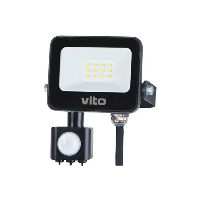 LED ПРОЖЕКТОР 10W 6000K IP65 СЪС СЕНЗОР VITO SAVA