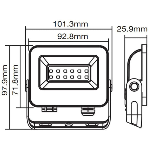 LED ПРОЖЕКТОР 10W 6000K IP65 VITO SAVA