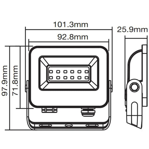 LED ПРОЖЕКТОР 10W ЗЕЛЕН IP65 VITO SAVA