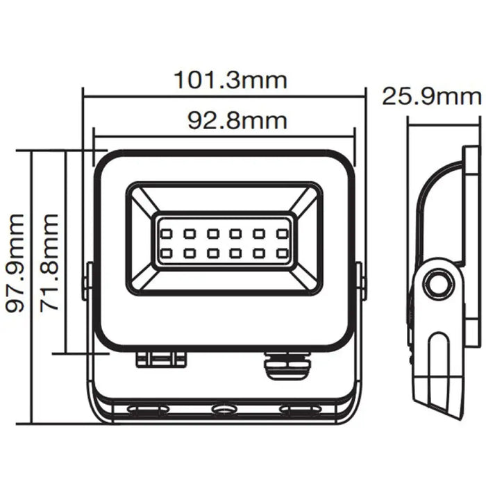 LED ПРОЖЕКТОР 10W ЗЕЛЕН IP65 VITO SAVA
