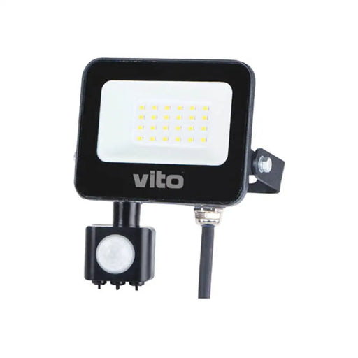 LED ПРОЖЕКТОР 20W 6000K IP65 СЪС СЕНЗОР VITO SAVA