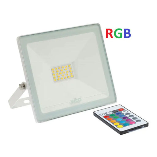 LED ПРОЖЕКТОР 20W RGB + W 1000LM С ДИСТАНЦИОННО VITO