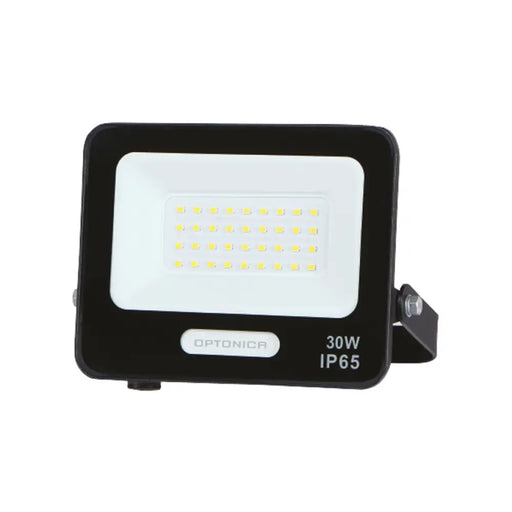 LED ПРОЖЕКТОР 30W 6000K IP65 ЧЕРЕН С КАБЕЛ 15CM OPTONICA