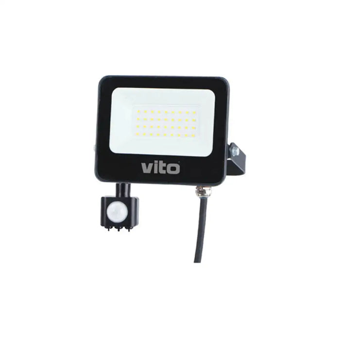 LED ПРОЖЕКТОР 30W 6000K IP65 СЪС СЕНЗОР VITO SAVA