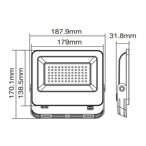 LED ПРОЖЕКТОР 50W 4000K IP65 VITO SAVA