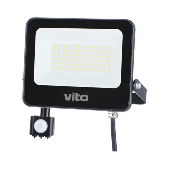 LED ПРОЖЕКТОР 50W 6000K IP65 СЪС СЕНЗОР VITO SAVA