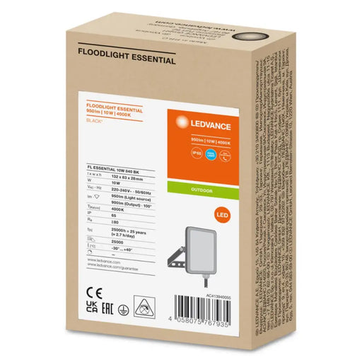 LED ПРОЖЕКТОР ESSENTIAL 10W 4000К BK