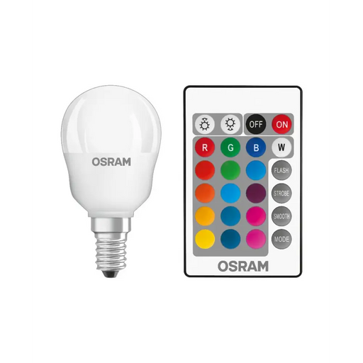 LED RGB ЛАМПА CLP25 С ДИСТ.УПР.E14 250LM