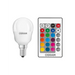 LED RGB ЛАМПА CLP25 С ДИСТ.УПР.E14 250LM