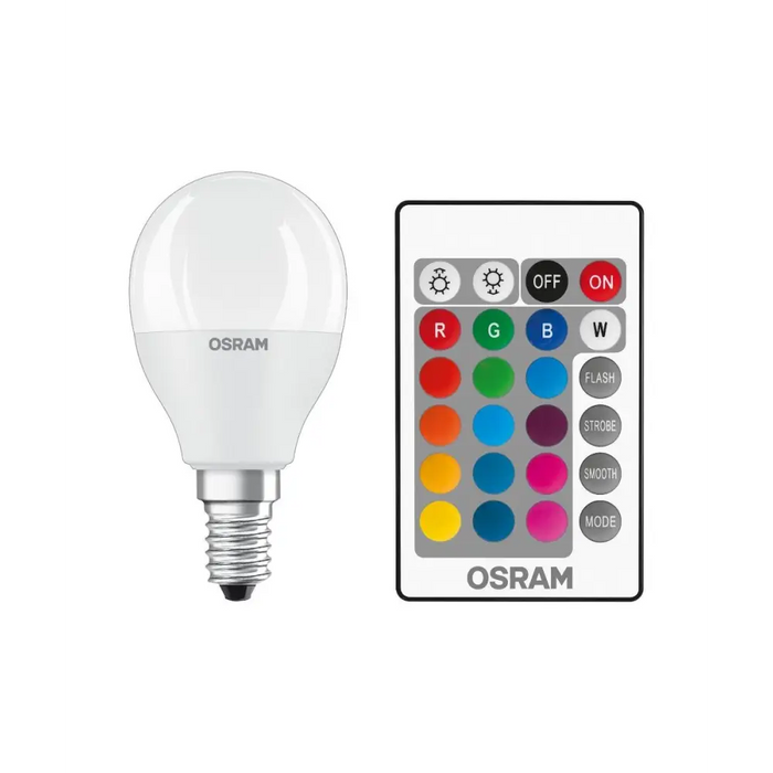 LED RGB ЛАМПА CLP40 С ДИСТ.УПР.E14 470LM