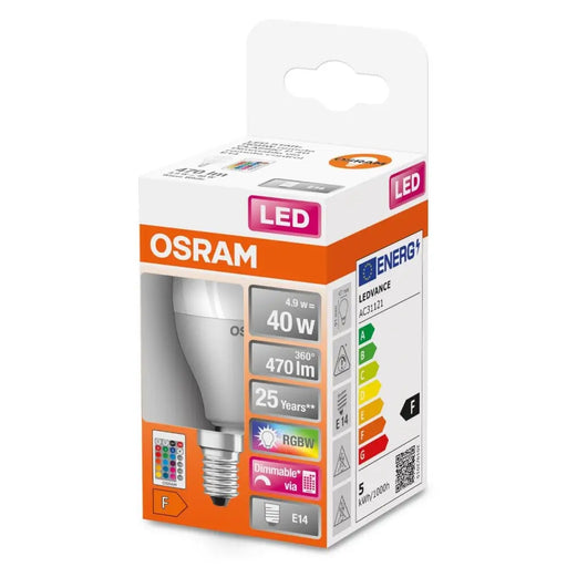 LED RGB ЛАМПА CLP40 С ДИСТ.УПР.E14 470LM