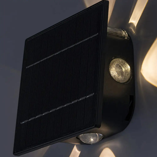 LED СОЛАРЕН АПЛИК 0.5W 3000-6000K ЧЕРЕН RABALUX EMMEN