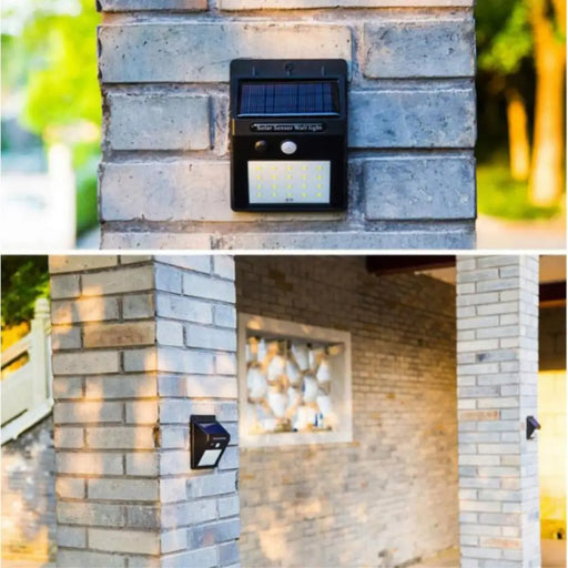 LED СОЛАРЕН АПЛИК 3W 6500K ЧЕРЕН СЕНЗОР