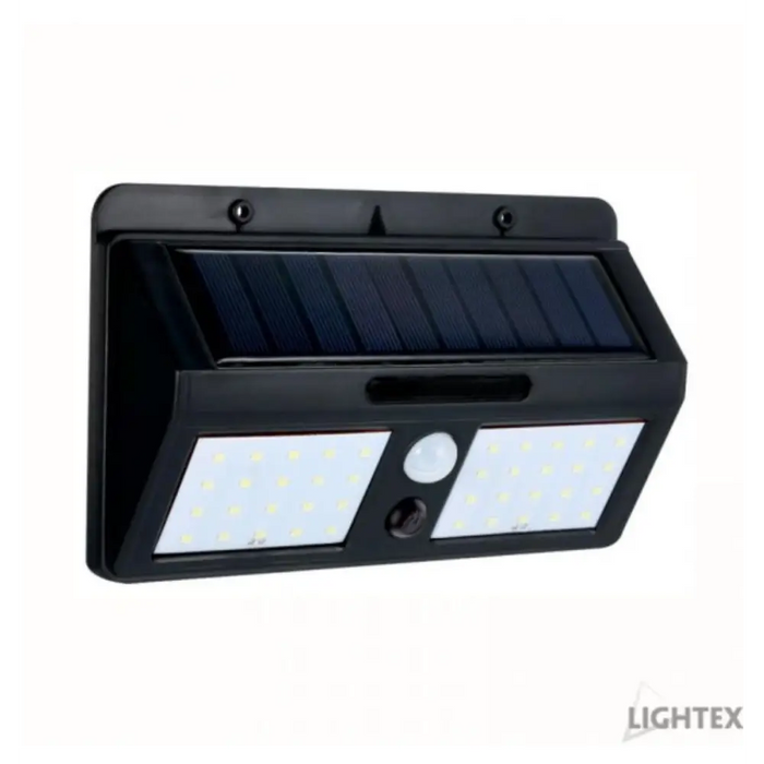 LED СОЛАРЕН АПЛИК 6W 6500K ЧЕРЕН СЪС СЕН