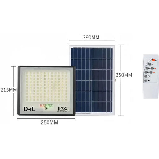 LED СОЛАРЕН ПРОЖЕКТОР 12W 6000K IP65 С ДИСТАНЦИОННО D-IL