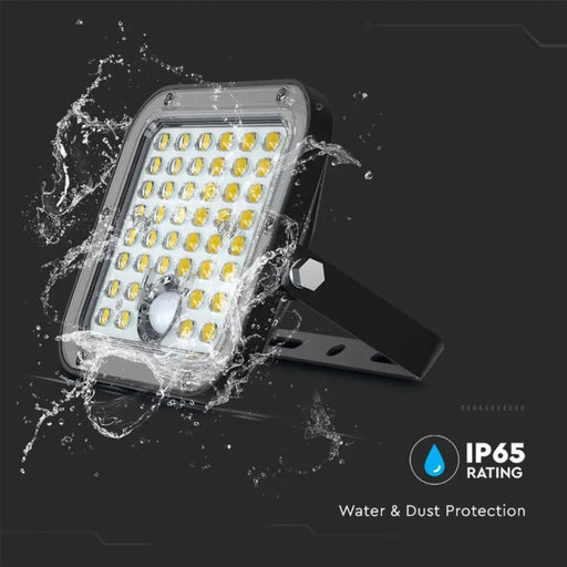 LED СОЛАРЕН ПРОЖЕКТОР СЕНЗОР 10W 4000K 1500LMIP65 V-TAC