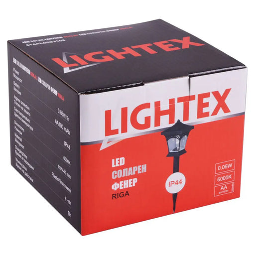 LED СОЛАРЕН ФЕНЕР 0.06W 6000K IP44 LIGHTEX RIGA