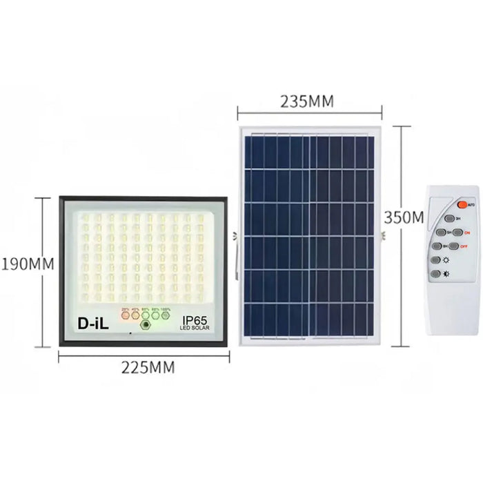 LED СОЛАРЕН ПРОЖЕКТОР 8W 6000K IP65 С ДИСТАНЦИОННО D-IL