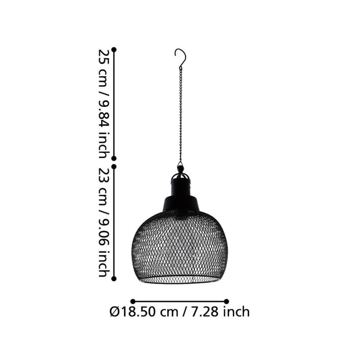 ЛЕД СОЛАРНА ЛАМПА ПЕНДЕЛ H225 EGLO