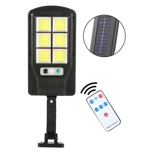 LED СОЛАРНА УЛИЧНА ЛАМПА 18W 6000K IP44 СЪС СЕНЗОР D-IL