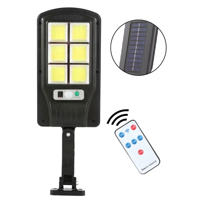 LED СОЛАРНА УЛИЧНА ЛАМПА 18W 6000K IP44 СЪС СЕНЗОР D-IL