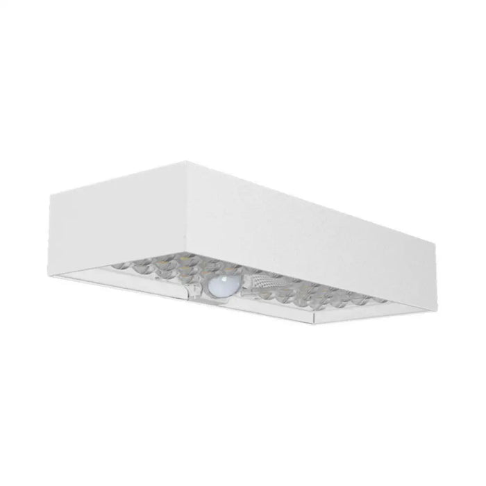 LED СОЛАРНО ФАСАДНО ТЯЛО СЪС СЕНЗОР 6W 4000K IP65 БЯЛО V-TAC