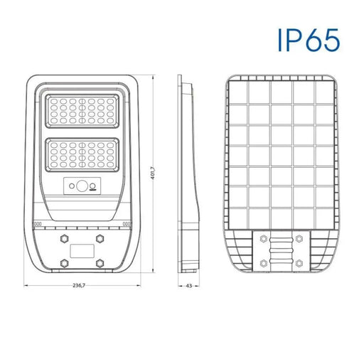 LED СОЛАРНО ТЯЛО REX 50W 24X40X4СМ 700LM