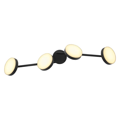 LED СПОТ MOON 4X21W 3000K ЧЕРЕН