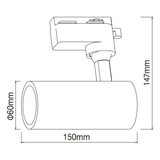 LED СПОТ 20W 4000K ЗА РЕЛСА БЯЛ VITO MONOLINO